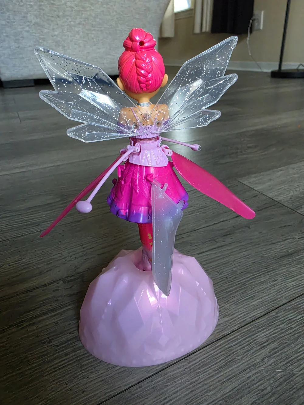 Spin Master Crystal Flyers Magical Flying Toy Doll (Missong Micro USB Charger)